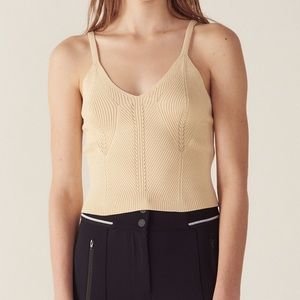 Sandro Short Knit Vest Top Size 0